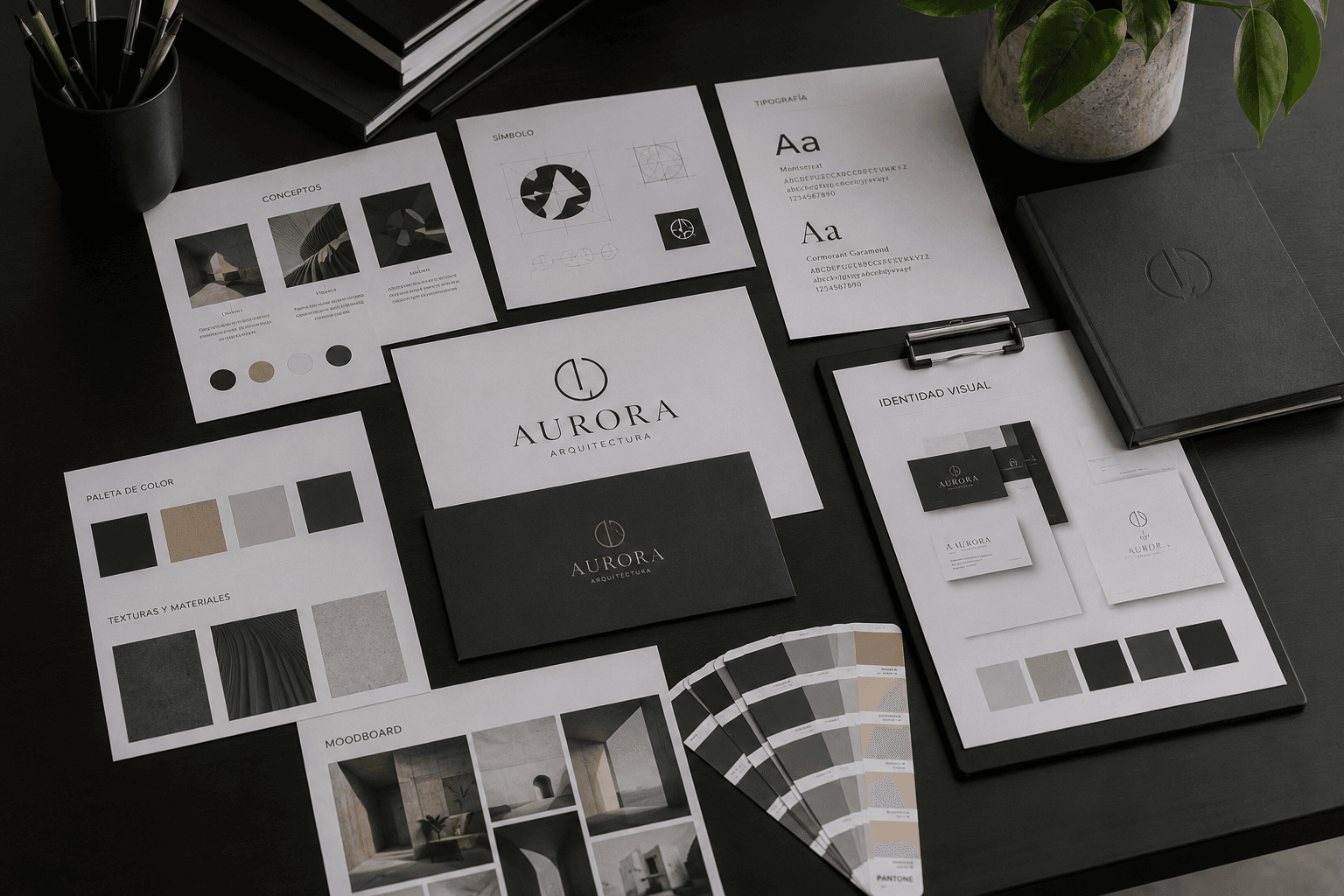 Proceso de diseño de identidad corporativa profesional