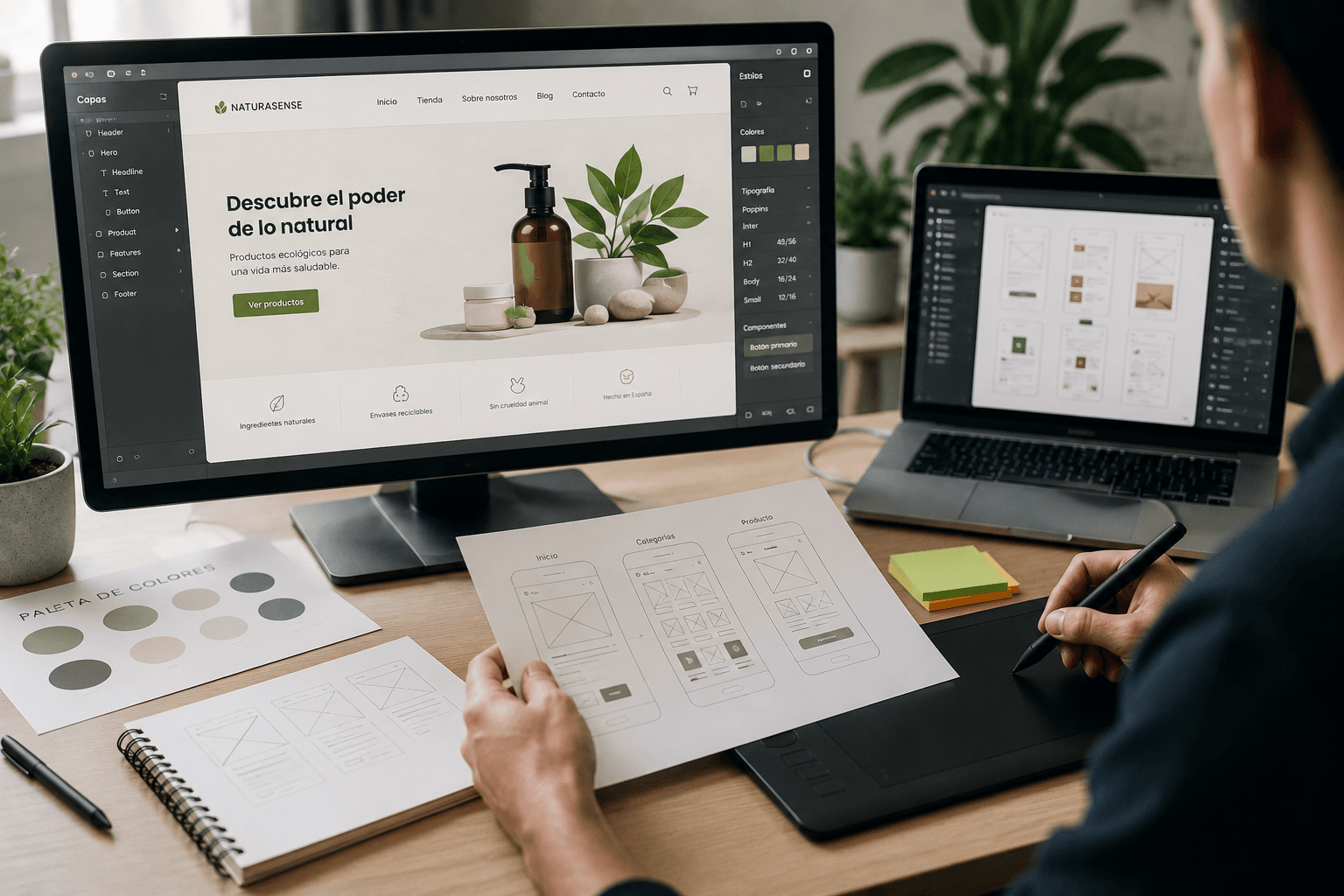 diseño visual de páginas web